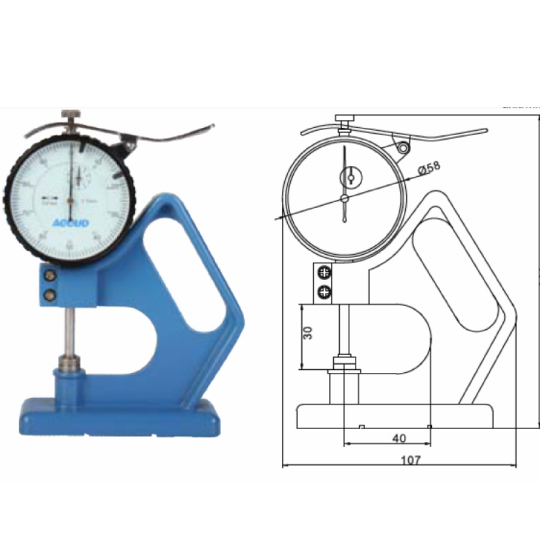 ACCUD Kalınlık Komparatörü 0-10mm | 449-010-11